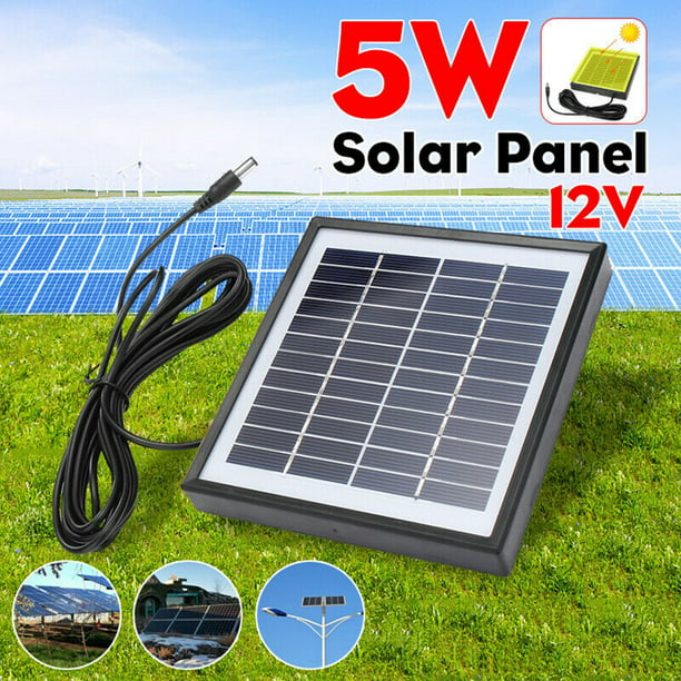 5W 18V Solar Panel Polycrystalline Silicon Solar Charger for 12V Battery /Neu